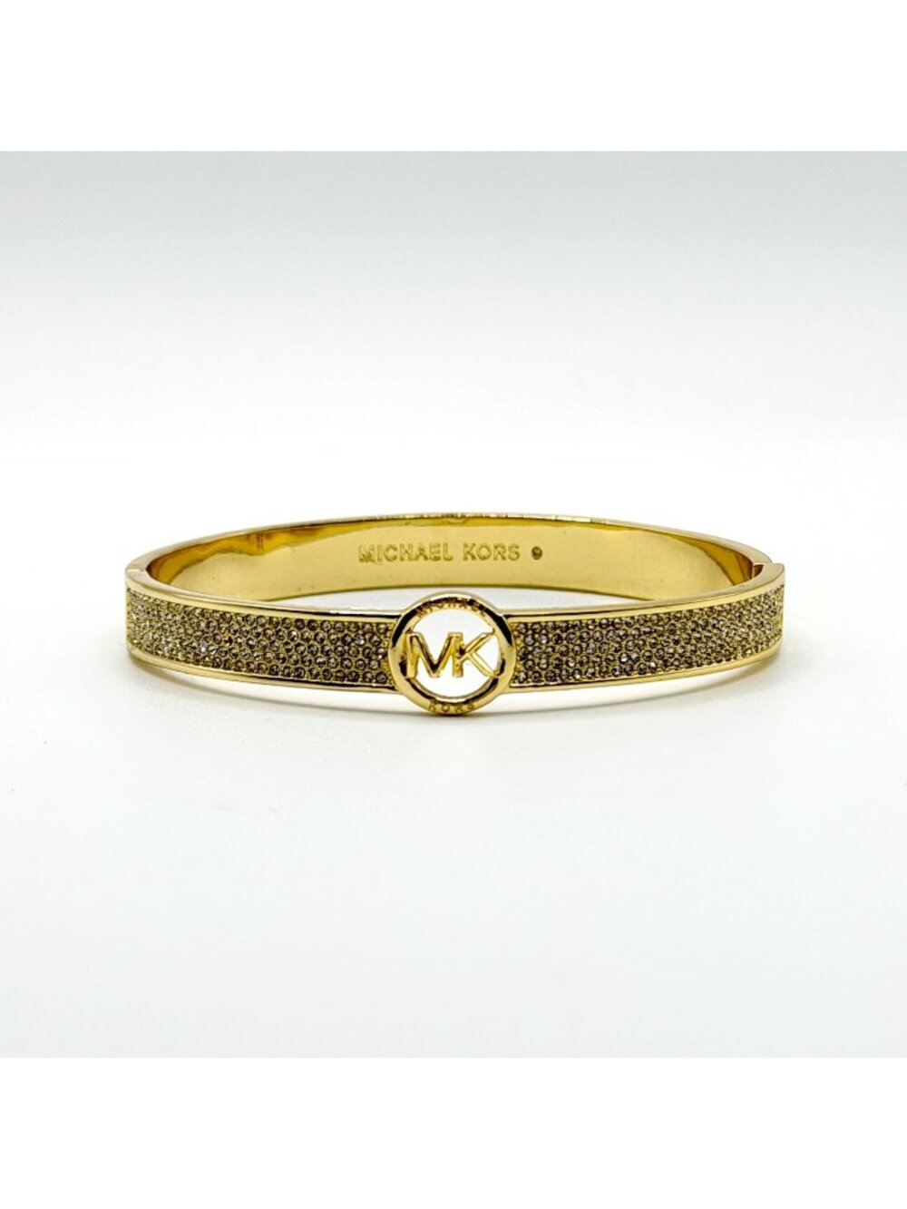 Michael Kors Gold Pave Crystal Bangle Bracelet